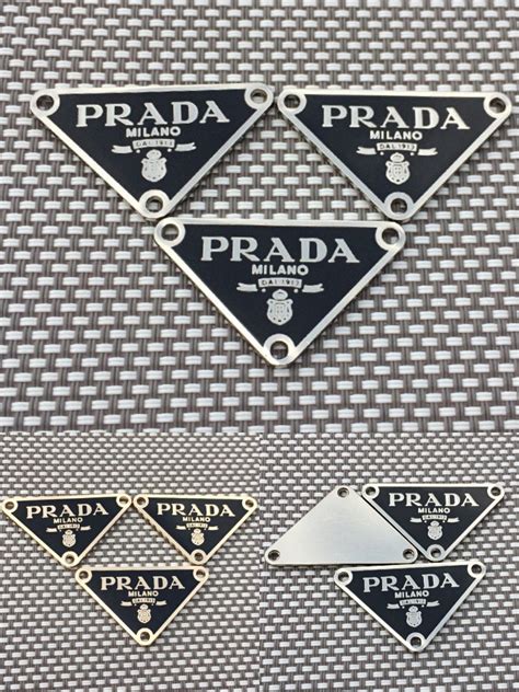 prada hang tag heavy|Prada logo identification.